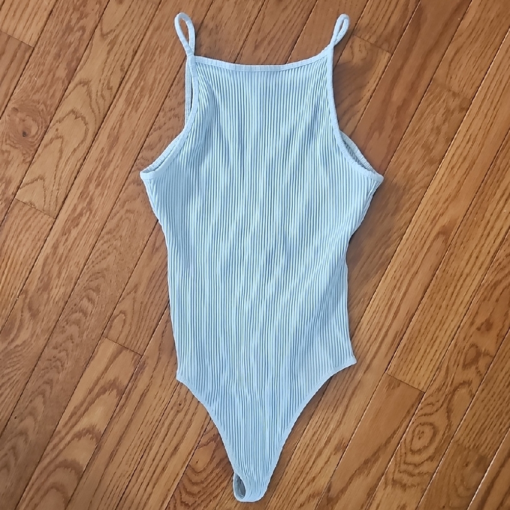 Wilfred Sky Blue Ribbed Bodysuit